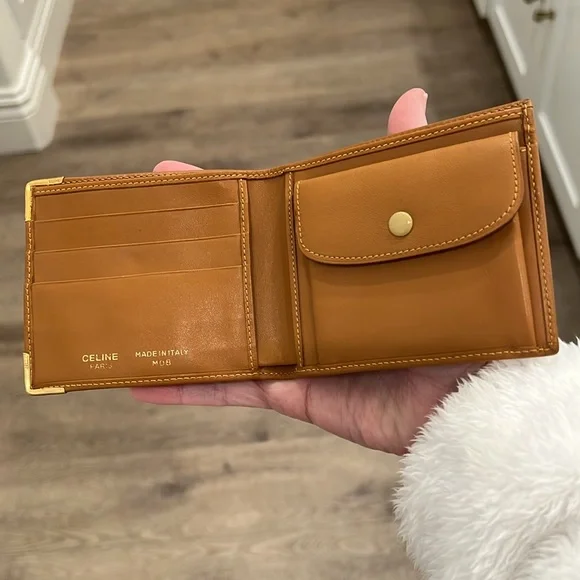 Céline Macadam Triomphe Monogram Bifold Wallet Mens Excellent